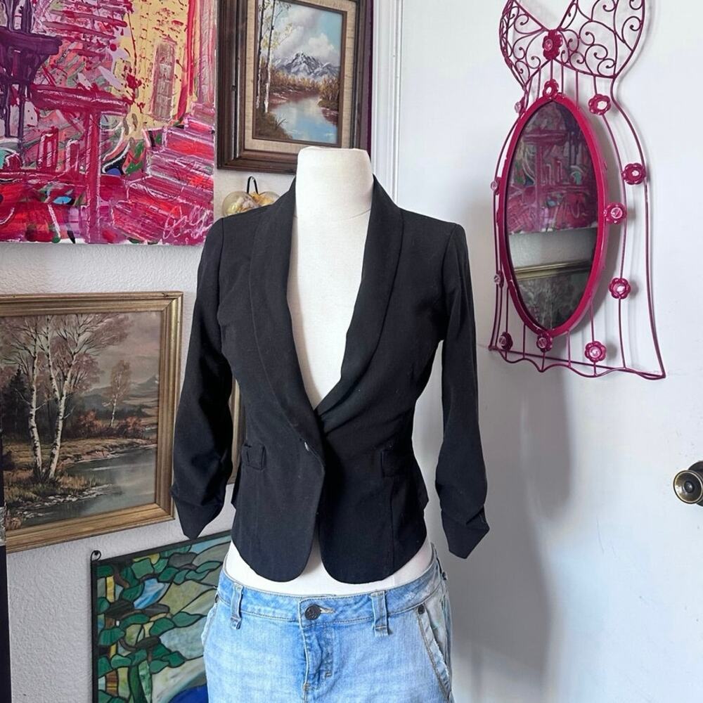 charlotte russe black blazer jacket top